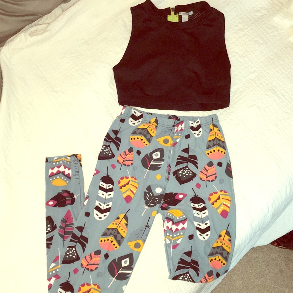 Fun Leggings! 🍂💜🧡💙